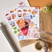 Image 1 of Taipei Food Market Sticker Sheet