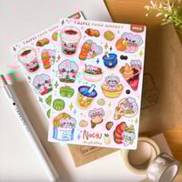 Image 2 of Taipei Food Market Sticker Sheet