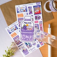 Image 1 of Purple Snacks Sticker Sheet