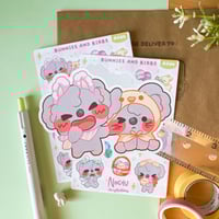 Image 2 of Bunnies and Birbs Sticker Sheet