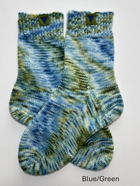 Image 1 of Blue/Green Socks