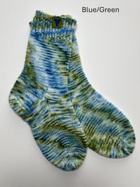Image 3 of Blue/Green Socks