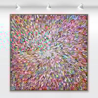 Image 1 of Blushing when thinking of you - 125x125cm, FRAMED