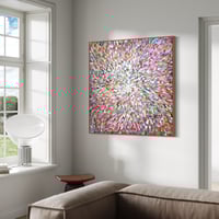Image 4 of Blushing when thinking of you - 125x125cm, FRAMED