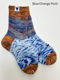 Image 3 of Blue/Orange Multi Socks