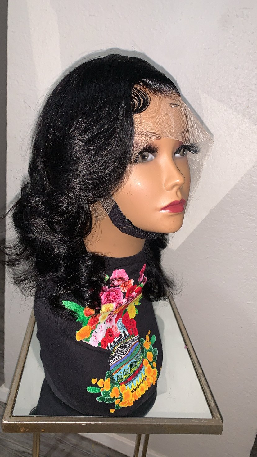 Image of 14 Inch HD Layered Lace Frontal Bob Wig