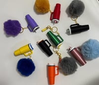 Image 1 of Mini Stanley Tumbler chapstick holder, 3D printed Stanley keychain, cute charm for stanle, presen...