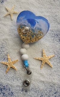 Beach Badge Reel, Badge Reel, Nurse Badge, Teacher Badge reel, ocean lover, new rn badge, student...