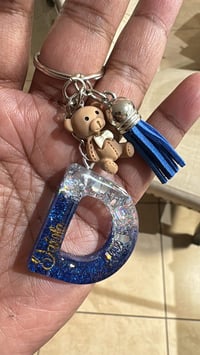 Image 2 of Custom Alphabet Keychains - Perfect Gifts for Your sport Team! Personalized Alphabet Keychains! T...