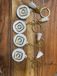 Image 2 of Social Media NFC Keychain Acrylic, Lasercut Keychain, NFC Tag Keychains, Digital Keychain