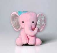 Image 2 of Elephant Stuffed Animal With Personalized Name and Birth Stats,  New Baby Welcome Gift, Newborn G...