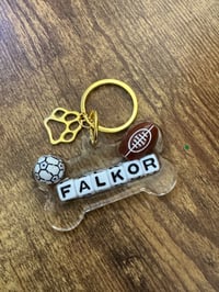 Dog tag, sports dog tag, Cute dog tag, Circle tag, Unique tag, Dog lover, soccer dog tag, footbal...