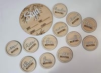 Image 1 of Pregnancy Announcement, birth announcement, maternity announcements, mama announcement