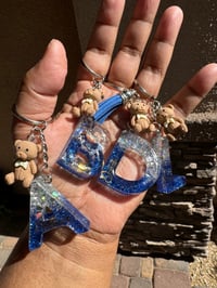 Image 4 of Custom Alphabet Keychains - Perfect Gifts for Your sport Team! Personalized Alphabet Keychains! T...