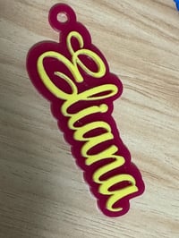 Image 4 of Personalized Acrylic Keychain, Acrylic Name Tag, Backpack Name Tag, Diaper Bag Name Tag, Custom N...