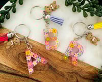 Image 5 of Floral Fun, Keychains for Teens, kids keychain Backpack keychain, summer camp keychain, nfc tag e...