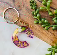 Image 5 of Alphabet Keychain, Custom keychain, glitter keychain, Resin Keychain, keychains, Keychain gift, p...