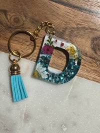 Image 4 of Alphabet Keychain, Custom keychain, glitter keychain, Resin Keychain, keychains, Keychain gift, T...