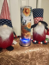 Image 5 of 20 oz Mom Tumbler with Heart - Sunflower-Stainless Steel Insulated Cup-Perfect Gift for Mother's Day