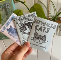 Image 2 of cat artzine bundle! includes four cat-themed zines :-)