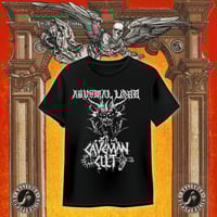 Image 2 of Abysmal Lord/Caveman Cult "Tormenting The East MMXXV" Tour T-Shirts
