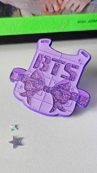 Image 1 of BTS PURPLE VEST PIN