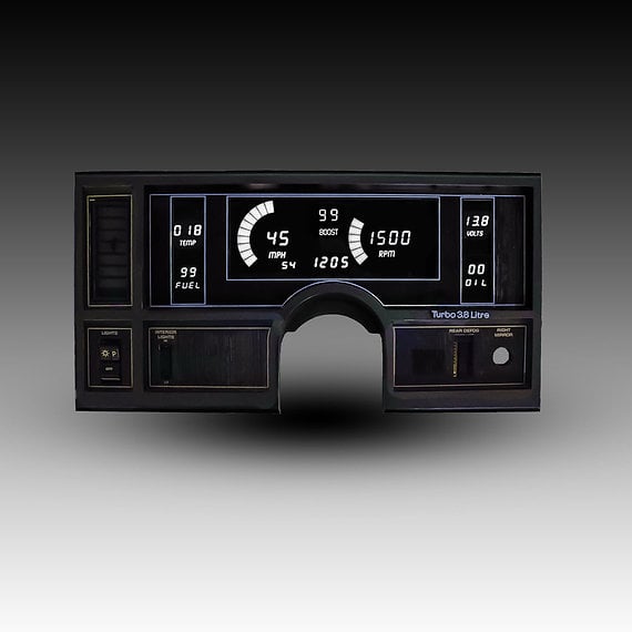 Image of 1984-87 WHITE Buick Regal Digital Dash