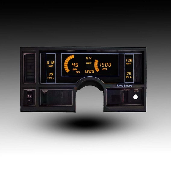 Image of 1984-87 AMBER/ORANGE Buick Regal Digital Dash