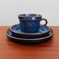 Image 1 of Søholm Granit Blue Tea Cup Trio Set