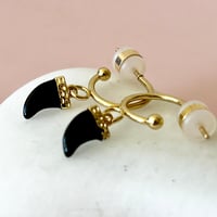 Image 4 of Mini Tusk Half Hoop- Black