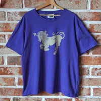 Image 1 of Heartache Unicorn T-Shirt In Purple XL