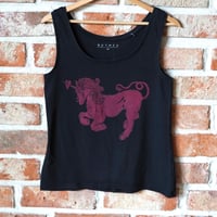Image 1 of Heartache Unicorn Tank Top in Black L