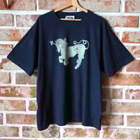 Image 1 of Heartache Unicorn T-Shirt In Navy XXL