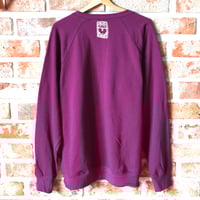 Image 2 of Heartache Unicorn Sweatshirt in Burgundy XXL
