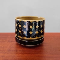 Image 1 of Arabia Finland Kerä Small Brown Plant Pot