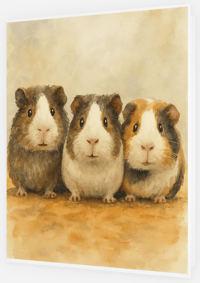 Image 1 of Guinea Pigs (cards & envelopes) min order 50 cards