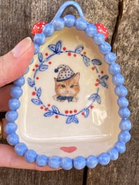 Image 2 of Blue Cat in a Hat, Wall Shrine 