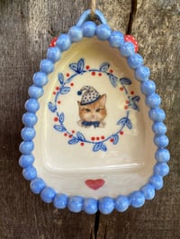 Image 1 of Blue Cat in a Hat, Wall Shrine 