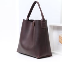Image 4 of Midi Bucket in deep plum