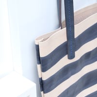Image 2 of Stripes Soft Tote in navy