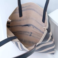 Image 5 of Stripes Soft Tote in navy