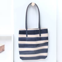 Image 4 of Stripes Soft Tote in navy
