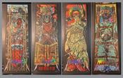 Image of METALLICA - METCLUB ART SERIES -  4 POSTER SET - FOIL VARIANTS