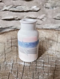 Image 2 of Rose pink and forget me not blue vase