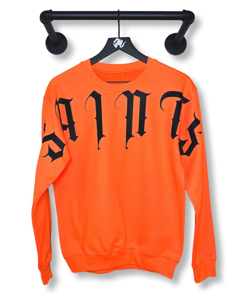 Image of SAINTS Crew-Orange/Black