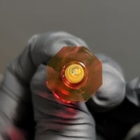 Image 3 of 3dXL Faceted(8 cut) Gold Ruby. 
