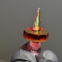 Image 2 of 3dXL Faceted(8 cut) Gold Ruby. 