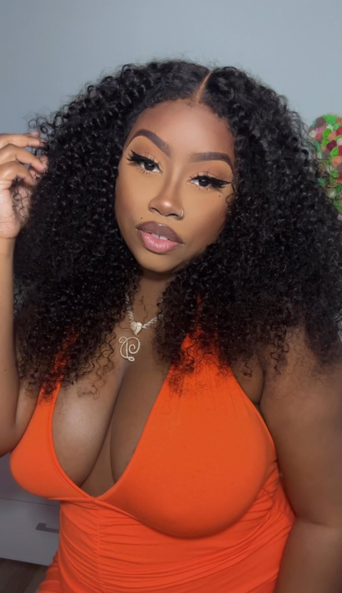 Image of 8x5 Curly Lace Closure in 20”