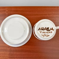 Image 4 of Arabia Finland Rosmarin Tea Cup with Saucer