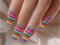 Image 1 of CINCO DE MAYO SARAPE  NAIL WRAPS 